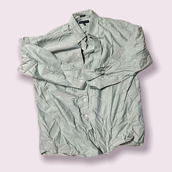 Tommy Hilfiger Regular Fit Sea Foam Ls Button down - Picture 1 of 5